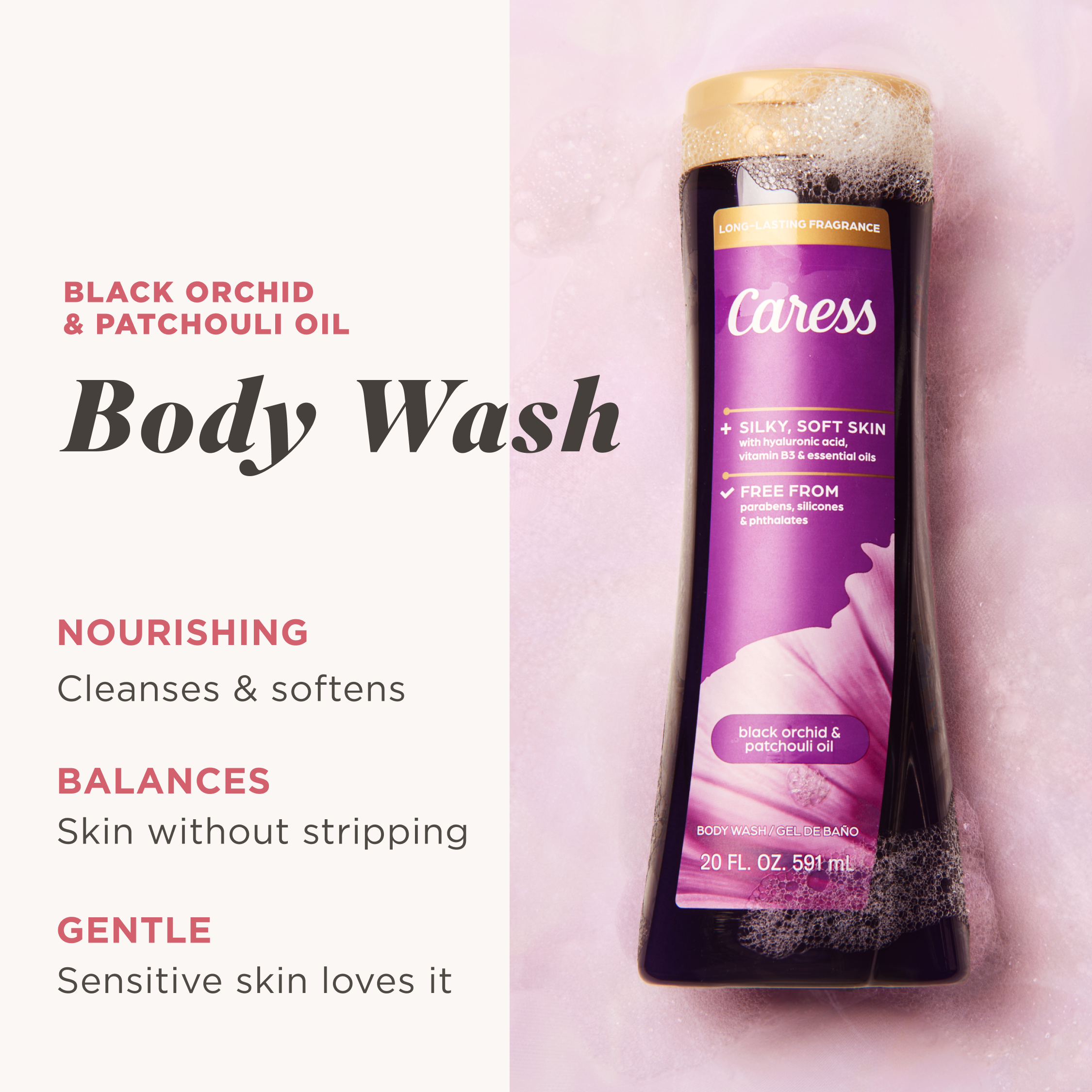 Black Orchid Patchouli Oil Body Wash – Caress US